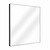 Fine Fixtures MRS2424BL Rectangular 24 Inch X 24 Inch Mirror with Sharp Corners - Matte Black