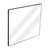 Fine Fixtures Rectangular 24 Inch X 24 Inch Mirror with Sharp Corners - Matte Black - MRS2424BL