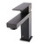 Fine Fixtures Square Bathroom Faucet - Single Hole - Black Matte - FAM3BL