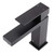 Fine Fixtures Square Bathroom Faucet - Single Hole - Black Matte - FAM3BL