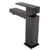 Fine Fixtures Square Bathroom Faucet - Single Hole - Black Matte - FAM3BL