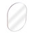 Fine Fixtures Rectangular 22 Inch X 30 Inch Mirror with Oval Corners - Satin Nickel - MRO2230SN