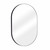 Fine Fixtures MRO2430BL Rectangular 24 Inch X 30 Inch Mirror with Oval Corners - Matte Black