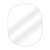 Fine Fixtures Rectangular 24 Inch X 30 Inch Mirror with Oval Corners - White Semi Gloss - MRO2430WH