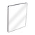 Fine Fixtures Rectangular 24 Inch X 30 Inch Mirror with Round Corners - Matte Black - MRR2430BL