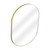 Fine Fixtures Rectangular 20 Inch X 28 Inch Mirror in Oval Shape - Satin Brass - MRO2028SB
