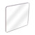 Fine Fixtures Rectangular 24 Inch X 24 Inch Mirror with Round Corners - Satin Nickel - MRR2424SN