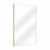 Fine Fixtures  MRS2230SB Rectangular 22 Inch X 30 Inch Mirror with Sharp Corners - Satin Brass