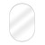 Fine Fixtures Rectangular 24 Inch X 36 Inch Mirror with Oval Corners - Matte Black - MRO2436BL