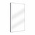 Fine Fixtures MRS2436BL Rectangular 24 Inch X 36 Inch Mirror with Sharp Corners - Matte Black