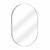 Fine Fixtures MRO2430SN Rectangular 24 Inch X 30 Inch Mirror with Oval Corners - Satin Nickel