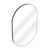 Fine Fixtures Rectangular 24 Inch X 36 Inch Mirror with Oval Corners - Bronze - MRO2436BR