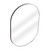 Fine Fixtures Rectangular 30 Inch X 40 Inch Mirror with Oval Corners - Matte Black - MRO3040BL