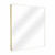 Fine Fixtures Rectangular 30 Inch X 30 Inch Mirror with Round Corners - Satin Brass - MRR3030SB