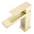 Fine Fixtures FAM3SB Square Bathroom Faucet - Single Hole - Satin Brass Fine Fixtures FAM3SB Square Bathroom Faucet - Single Hole - Satin Brass