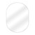 Fine Fixtures Rectangular 30 Inch X 40 Inch Mirror with Oval Corners - Satin Nickel - MRO3040SN