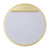 Fine Fixtures MRD3232SB Round Mirror 32 Inch X 32 Inch - Satin Brass