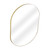 Fine Fixtures Rectangular 30 Inch X 40 Inch Mirror with Oval Corners - Satin Brass - MRO3040SB