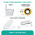 Fine Fixtures Ultraluxe Modern One Piece Elongated Toilet with 12" Rough-in - White - MOTB7W