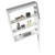 Fine Fixtures Dakota Medicine Cabinet 21 Inch x 27 Inch - White - DAMC21WH