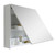 Fine Fixtures MMC20W 20 Inch x 22 Inch Modern Medicine Cabinet Without Led Lights