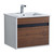 Fine Fixtures Alpine Wall Hung Vanity Cabinet 24 Inch Wide - Brown Walnut