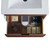 Fine Fixtures Alpine Wall Hung Vanity Cabinet 24 Inch Wide - Brown Walnut