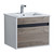Fine Fixtures Alpine Wall Hung Vanity Cabinet 24 Inch Wide - Grey Walnut