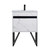 Fine Fixtures Alpine Wall Hung Vanity Cabinet 24 Inch Wide - White Marble