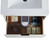 Fine Fixtures Alpine Wall Hung Vanity Cabinet 24 Inch Wide - White Marble