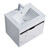 Fine Fixtures Alpine Wall Hung Vanity Cabinet 24 Inch Wide - White Marble