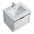 Fine Fixtures Alpine Wall Hung Vanity Cabinet 24 Inch Wide - White Marble - OPAL24WM2