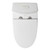 Fine Fixtures Modern One Piece Elongated Toilet - Matte White (12" Rough-in) - MOTB7MW-O