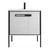 Fine Fixtures Oakville Vanity Cabinet 30 Inch - Mild Grey Oak With Black Hardware - OK30MO