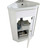 Fine Fixtures Englewood White Corner Vanity Cabinet - 22" Outer / 16 3/4" Inside