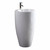 Fine Fixtures IS2020W Island Pedestal Sink 20 Inch X 20 Inch - White