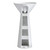 Fine Fixtures PD1818WH Pyramid Pedestal Sink 18 Inch X 18 Inch - White