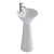 Fine Fixtures Pyramid Pedestal Sink 18 Inch X 18 Inch - White - PD1818WH