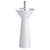 Fine Fixtures PD1818WH Pyramid Pedestal Sink 18 Inch X 18 Inch - White