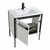 Fine Fixtures Oakville Vanity Cabinet 30 Inch - Matte White With Black Hardware - OK30WH