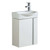 Fine Fixtures Compacto Full Set 16 Inch Wide Wall Hung Vanity, Sink And Mirror