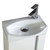 Fine Fixtures Compacto Full Set 16 Inch Wide Wall Hung Vanity, Sink And Mirror