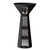 Fine Fixtures Pyramid Pedestal Sink 18 Inch X 18 Inch - Matte Black - PD1818BL