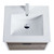 Fine Fixtures Alpine Wall Hung Vanity Cabinet 20 Inch Wide - Grey Walnut With Sink