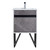 Fine Fixtures Alpine Vanity Cabinet 20 Inch Wide - Slate Grey Marble With Sink