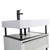 Fine Fixtures Dakota Vanity Cabinet 30 Inch Wide - White With Black Hardware - DA30WH-DAH30BL-VEA3018W