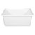 Fine Fixtures 24 Inch x 19 Inch Fireclay Kitchen Undermount Sink - White - FC2418UW