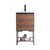 Fine Fixtures Urbania Vanity Cabinet 20 Inch Wide - 2 Door and Shelf - Walnut, Sink included