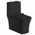 Fine Fixtures MOTB9BL Modern One Piece Square Toilet - Matte Black