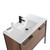 Fine Fixtures Oakville Vanity Cabinet 42" - Walnut Ebony With Black Hardware - OK42WB